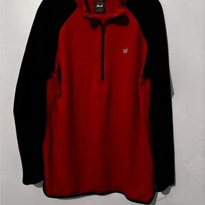 Wrangler Red and Black Zip Pullover